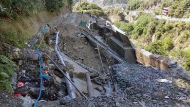 Himachal Pradesh News, Chamba Local News, Mohalla Pakka Tala-Balu Road, Landslide, Chamba District Headquarter, People Suffering