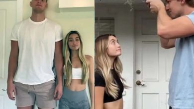 Couple 20 Inch Height Difference, 7 Feet Boyfriend 5 Feet Girlfriend, USA Couple, Couple Height Difference Get Trolled, Couple Trolled For Height,